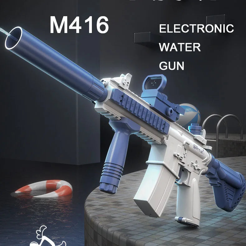 M416 Electric Water Gun Fun: Soak Your Friends This Summer!