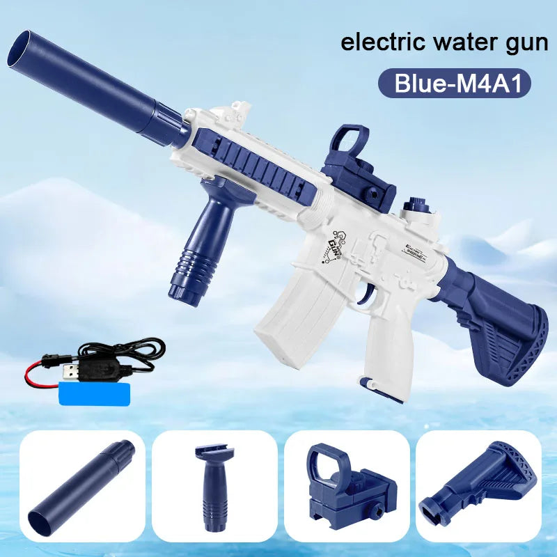 M416 Electric Water Gun Fun: Soak Your Friends This Summer!