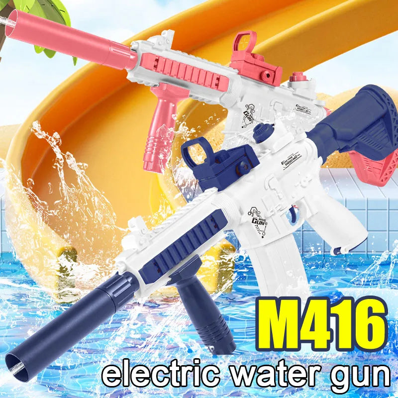 M416 Electric Water Gun Fun: Soak Your Friends This Summer!