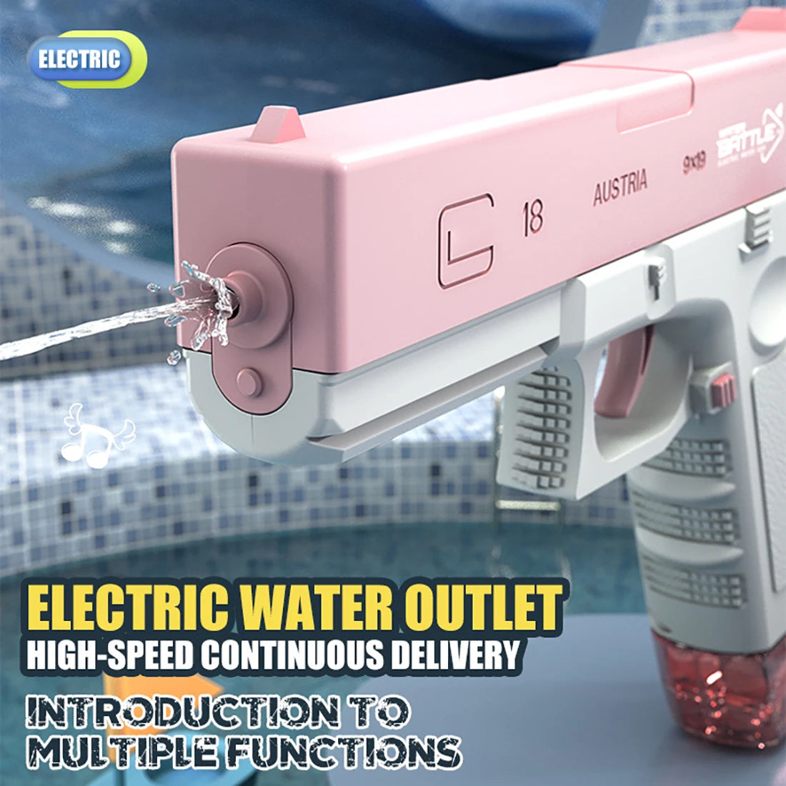 Glock Electric Water Gun: High-Pressure