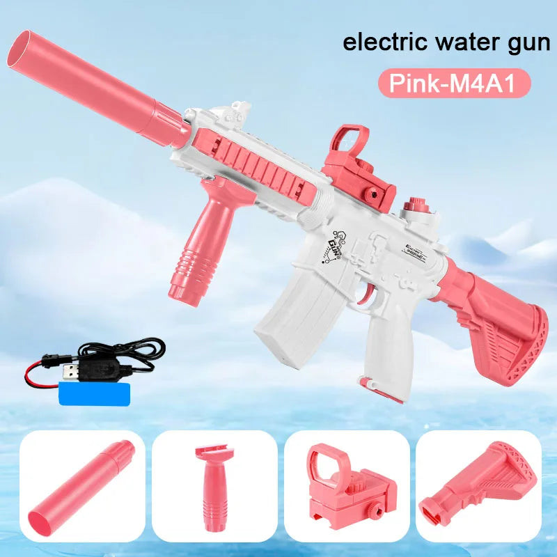 M416 Electric Water Gun Fun: Soak Your Friends This Summer!